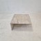 Square Travertine Coffee Table attributed to Up & Up, Italy, 1970s, Image 3