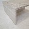 Square Travertine Coffee Table attributed to Up & Up, Italy, 1970s 12