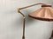 Vintage Adjustable Brass Floor Lamp, Italy, 1950s, Image 11