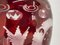 Ruby Red Hand Cut Glass Vase from Egermann, Czechoslovakia, 1940s 7