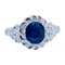 Sapphire, Diamonds, Platinum Retrò Ring, Image 1