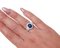 Sapphire, Diamonds, Platinum Retrò Ring, Image 5