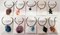 Jade, Coral, Onyx, Diamonds, Platinum Dangle Earrings, Set of 2 6