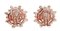 Diamonds, 18 Karat Rose Gold Modern Earrings, Set of 2, Image 2