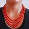 Coral, Multi-Strands Necklace, 1950s, Image 5