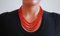 Coral, Multi-Strands Necklace, 1950s 4