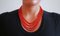 Coral, Multi-Strands Necklace, 1950s, Image 4