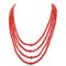 Coral, Multi-Strands Necklace, 1950s, Image 1
