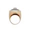 Onyx, Topaz, Diamonds, Rose Gold and White Gold Retrò Ring, 1970s 2