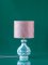 Rare Delft Green Delvert Table Lamp, New Liberty London Lampshade 1