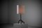 Lámpara de mesa escultural de hierro forjado, Francia, años 50, Imagen 10
