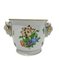 Porcelain Tulip Pattern Ram Head Cachepot from Herend Hungary, 1960s 2