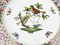 Piatti decorativi da parete Rotschild in porcellana di Herend Hungary, set di 3, Immagine 4