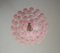Lampadario a goccia in vetro di Murano rosa, anni '80, Immagine 11