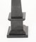 Obeliscos de mármol negro Empire Revival, años 80. Juego de 2, Imagen 8