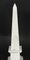 Empire Revival Carrara Marble Obelisks, 1980s, Set of 2 10