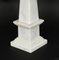 Empire Revival Carrara Marble Obelisks, 1980s, Set of 2 8