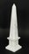 Empire Revival Carrara Marble Obelisks, 1980s, Set of 2 6