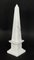 Empire Revival Carrara Marble Obelisks, 1980s, Set of 2 7