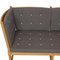 Sofa mit Speichenrückseite aus grauem Hallingdal Stoff von Børge Mogensen für Fritz Hansen, 1970er 9