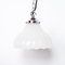 Moonstone Glass Pendant Light with Chrome Fittings, 1890s, Image 11