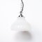 Moonstone Glass Pendant Light with Chrome Fittings, 1890s, Image 7