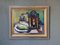 Still Life with Lamp, 1950s, Oil on Canvas, Framed 4