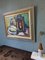 Bodegón con lámpara, años 50, óleo sobre lienzo, enmarcado, Imagen 3