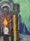 Bodegón con lámpara, años 50, óleo sobre lienzo, enmarcado, Imagen 7