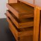 Modular 3 Bay Shelving System in Teak with Tambour Door Cabinet and Desk Shelf by Kai Kristiansen for Fm Møbler, Denmark, 1960s 25