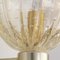 Wandlampen aus Muranoglas in Kristallfarbe & Goldfarbenen Verzierungen, Mundgeblasenes und Rostrate Glas, Italien, 1990er, 2er Set 8