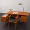 Mid-Century Teak Executive L Shaped Desk with Sideboard in the style of Arne Vodder, Germany, 1970s 2