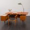 Mid-Century Teak Executive L Shaped Desk with Sideboard in the style of Arne Vodder, Germany, 1970s, Image 3