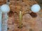 Mid-Century Sconce in Metal & Milk Glass, Image 1