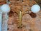 Mid-Century Sconce in Metal & Milk Glass 6