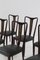 Vintage Italian Dining Chairs in Green Leather, 1950s, Set of 8, Image 5
