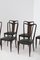 Vintage Italian Dining Chairs in Green Leather, 1950s, Set of 8, Image 10