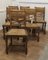 French Golden Oak Country Dining Chairs, 1890s, Set of 6 6