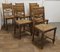 French Golden Oak Country Dining Chairs, 1890s, Set of 6 5