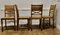 French Golden Oak Country Dining Chairs, 1890s, Set of 6 1