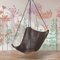 Brown Leather Butterfly Swing Hanging Chair from Studio Stirling 6
