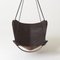 Brown Leather Butterfly Swing Hanging Chair from Studio Stirling 3