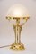 Art Deco Brass Table Lamp, Vienna, 1920s 2