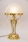 Art Deco Brass Table Lamp, Vienna, 1920s, Image 2