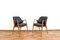 Mid-Century Swedish Leather Armchairs by Alf Svensson for Dux, 1960s, Set of 2, Image 1