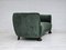 Vintage Danish Velour 3 Seater Banana Sofa, 1960s, Image 15