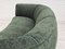 Vintage Danish Velour 3 Seater Banana Sofa, 1960s, Image 8