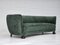 Vintage Danish Velour 3 Seater Banana Sofa, 1960s, Image 21