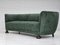 Vintage Danish Velour 3 Seater Banana Sofa, 1960s, Image 12