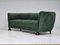 Vintage Danish Velour 3 Seater Banana Sofa, 1960s, Image 10